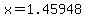 x=1.45948