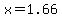 x=1.66
