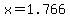 x=1.766