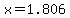 x=1.806