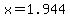 x=1.944