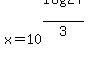 x=10%5E%28log%2827%29%2F3%29