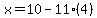 x=10-11%284%29