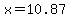 x=10.87