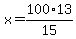 x=100%2A13%2F15