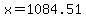 x=1084.51