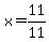 x=11%2F11