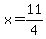x=11%2F4