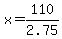 x=110%2F2.75