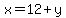 x=12%2By