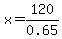 x=120%2F0.65