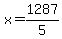 x=1287%2F5+