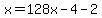 x=128x-4-2