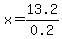 x=13.2%2F0.2
