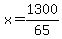 x=1300%2F65