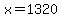 x=1320