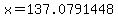 x=137.0791448