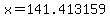x=141.413159