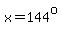 x=144%5Eo