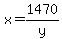 x=1470%2Fy