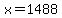 x=1488