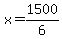 x=1500%2F6