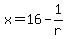 x=16-1%2Fr