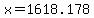 x=1618.178
