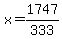 x=1747%2F333