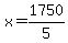 x=1750%2F5