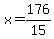 x=176%2F15