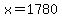 x=1780