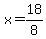 x=18%2F8