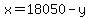 x=18050-y