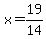 x=19%2F14