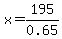 x=195%2F0.65