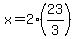 x=2%2823%2F3%29