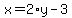 x=2%2Ay-3