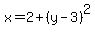 x=2%2B%28y-3%29%5E2
