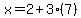 x=2%2B3%287%29