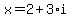 x=2%2B3%2Ai