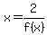 x=2%2Ff%28x%29