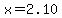 x=2.10