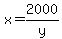 x=2000%2Fy