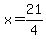 x=21%2F4