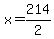 x=214%2F2