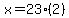 x=23%282%29