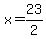 x=23%2F2