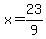 x=23%2F9