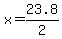 x=23.8%2F2